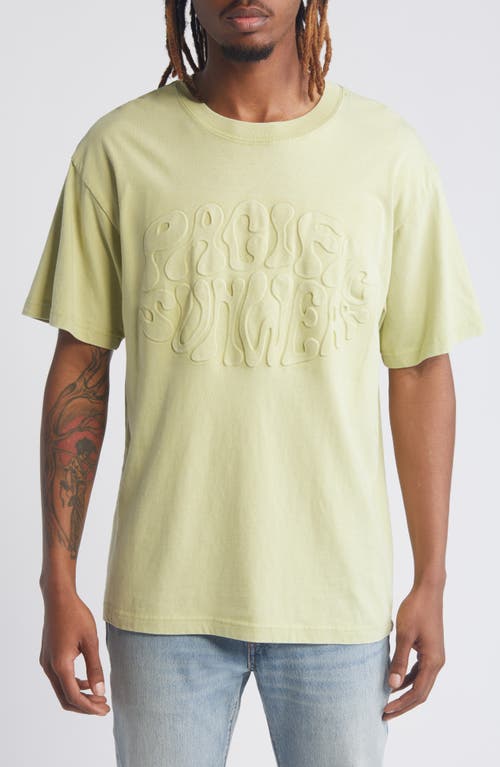 Trippy Cotton Graphic T-Shirt in Green