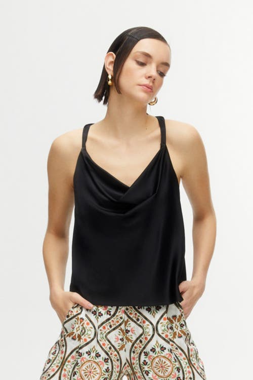 Nocturne Draped Top in Black at Nordstrom, Size X-Small Eu
