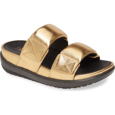 Fitflop Loosh Luxe Slide Sandal, Metallic