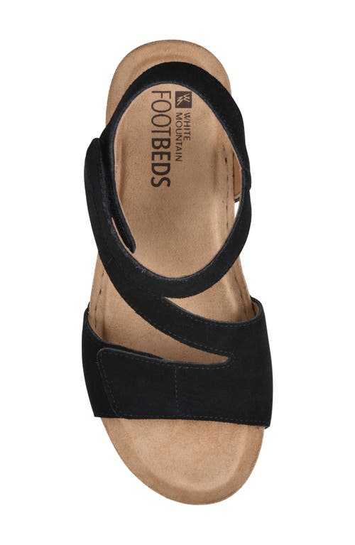Shop White Mountain Footwear Fern Platform Sandal In Black/suede
