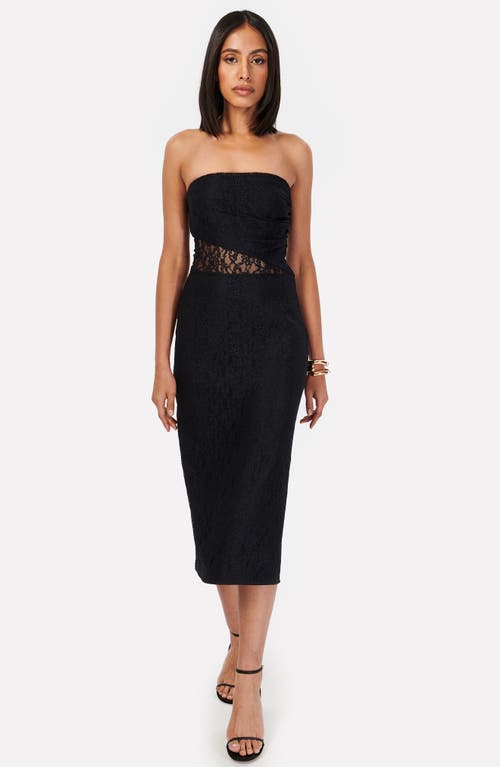 Shop Cami Nyc Marseille Lace Sheath Midi Dress In Black