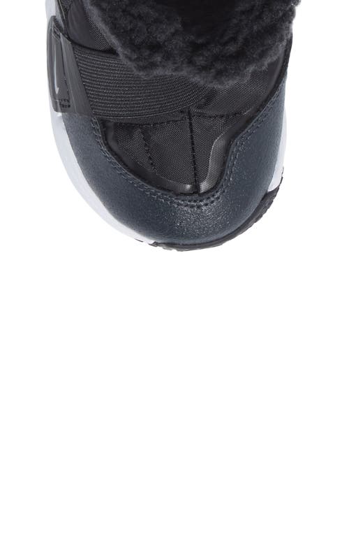 Nike Flex Advance Slip-on Bootie In Black/white/smoke Grey
