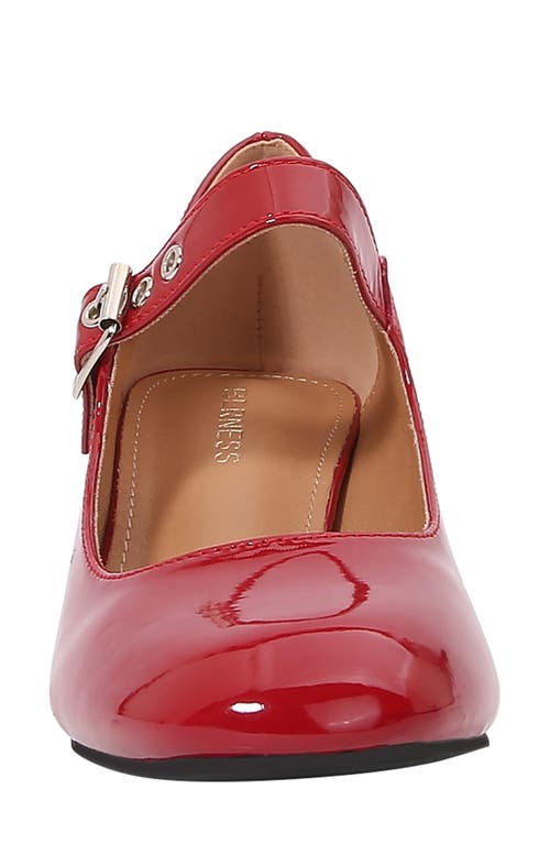 Berness Orla Patent Mary Jane Pump In Red