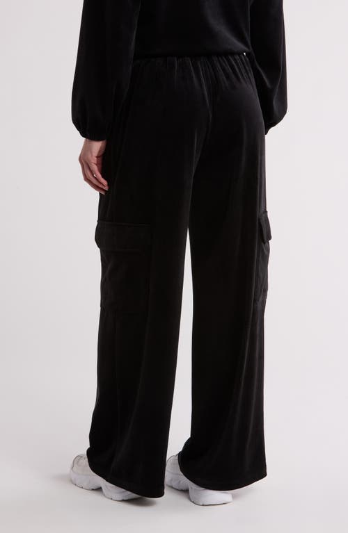 Gemma + Jane Wide Leg Corduroy Pants In Black
