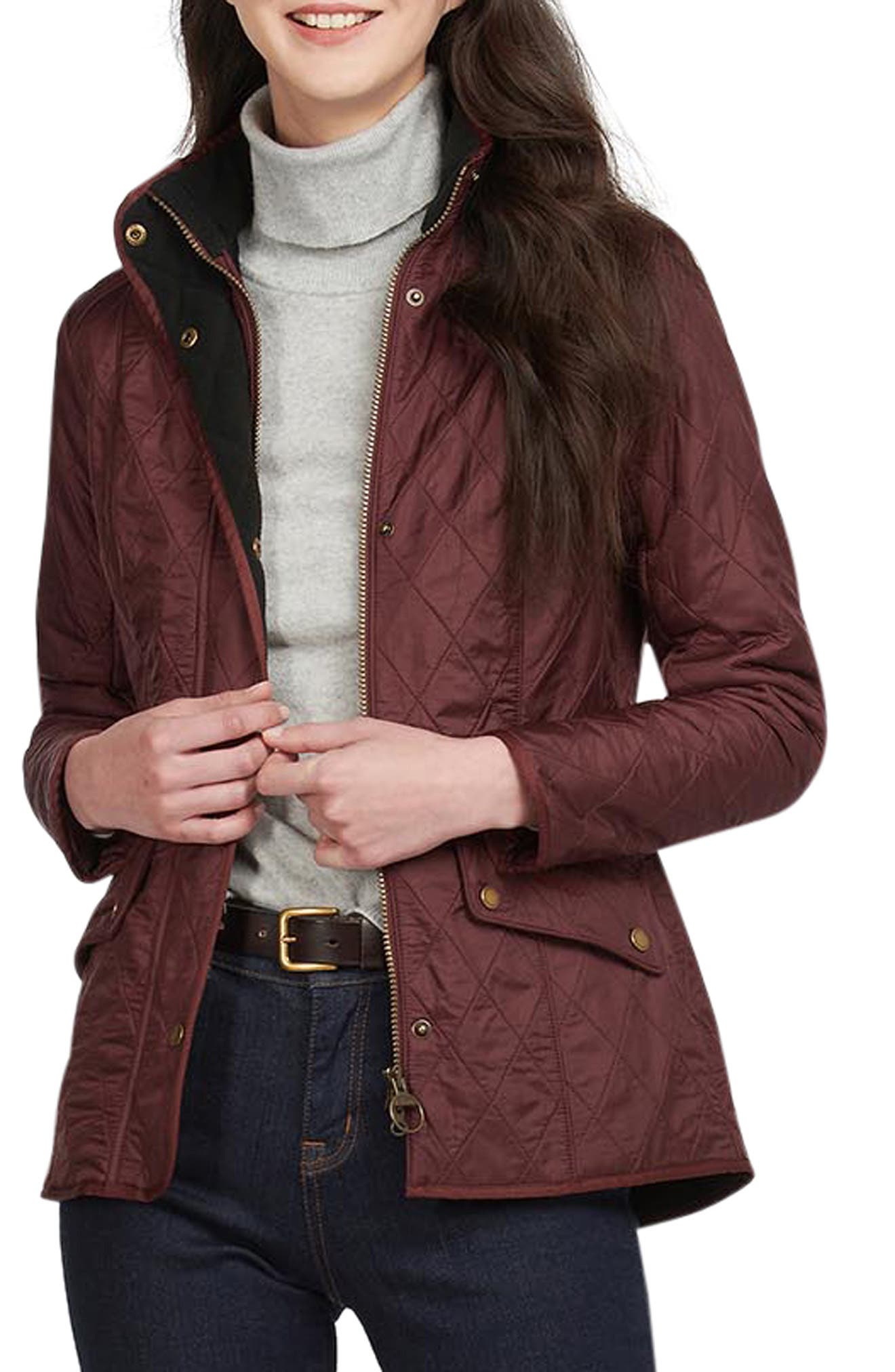 plum barbour jacket