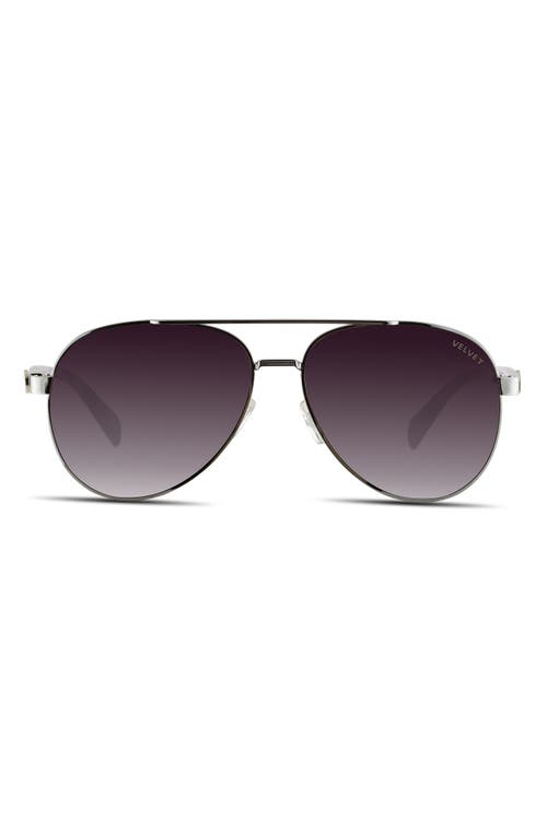 Velvet Eyewear Bonnie Sunglasses in Silver Pol 