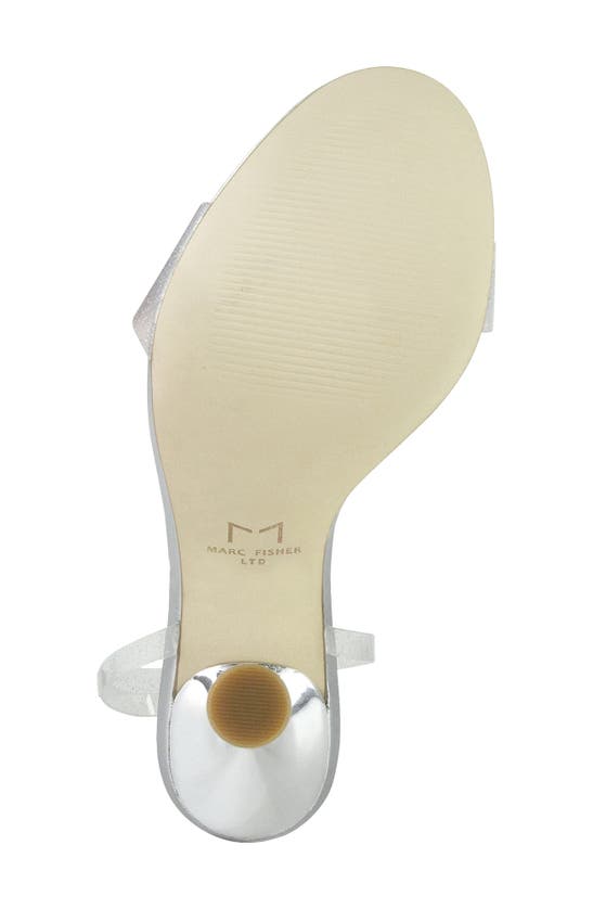 Marc Fisher Ltd Calisty Ankle-strap Sandals In Silver 01