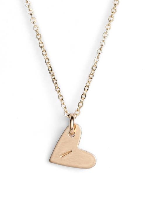 Nashelle 14k-gold Fill Initial Mini Heart Pendant Necklace In Gold/i