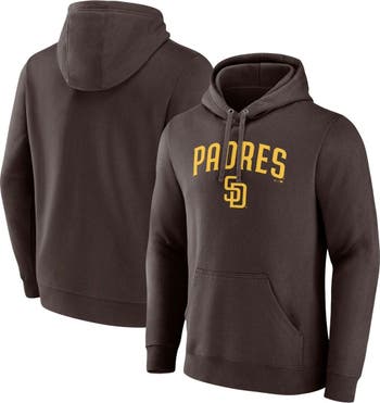 Women's San Diego Padres Fanatics Branded Brown Team Lockup Long Sleeve  V-Neck T-Shirt