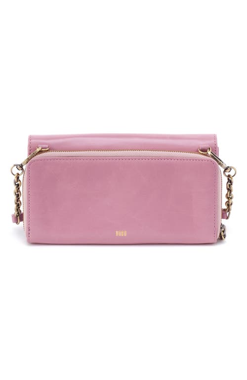 Hobo Rubie Leather Crossbody Bag In Lilac Rose