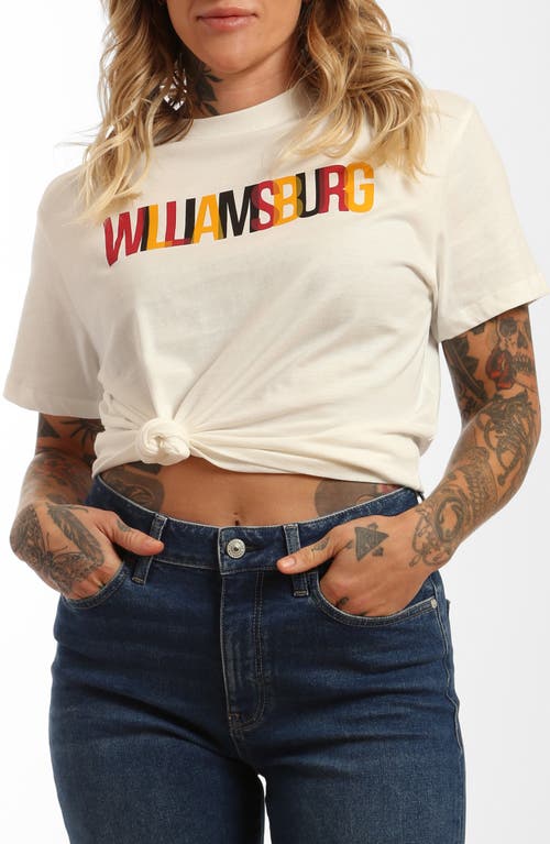 Shop Brooklyn Industries Williamsburg Cotton Graphic T-shirt In Antique White