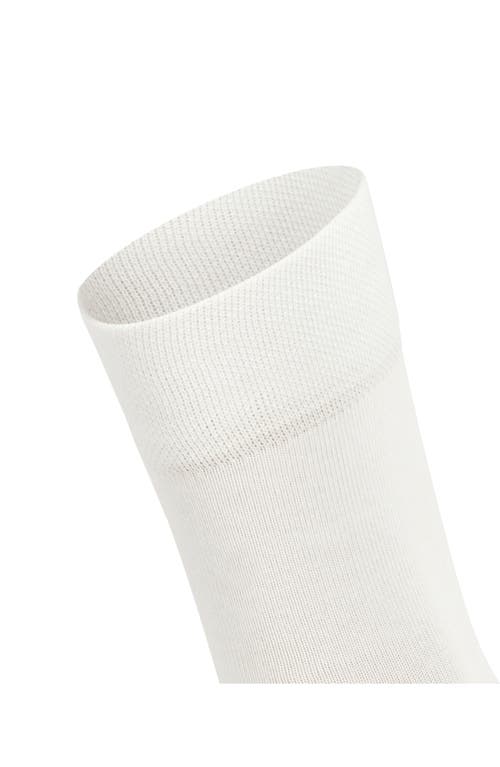 Shop Falke Sensitive London Cotton Blend Socks In Off-white