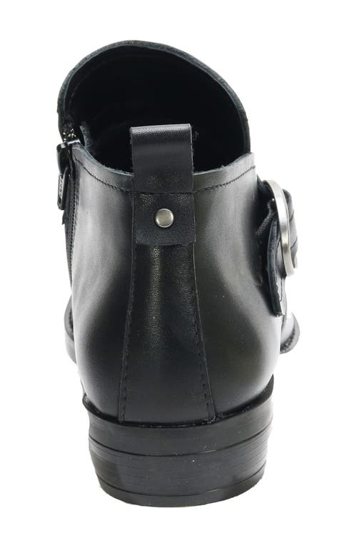 Shop David Tate Maverick Bootie In Black Antique Leather