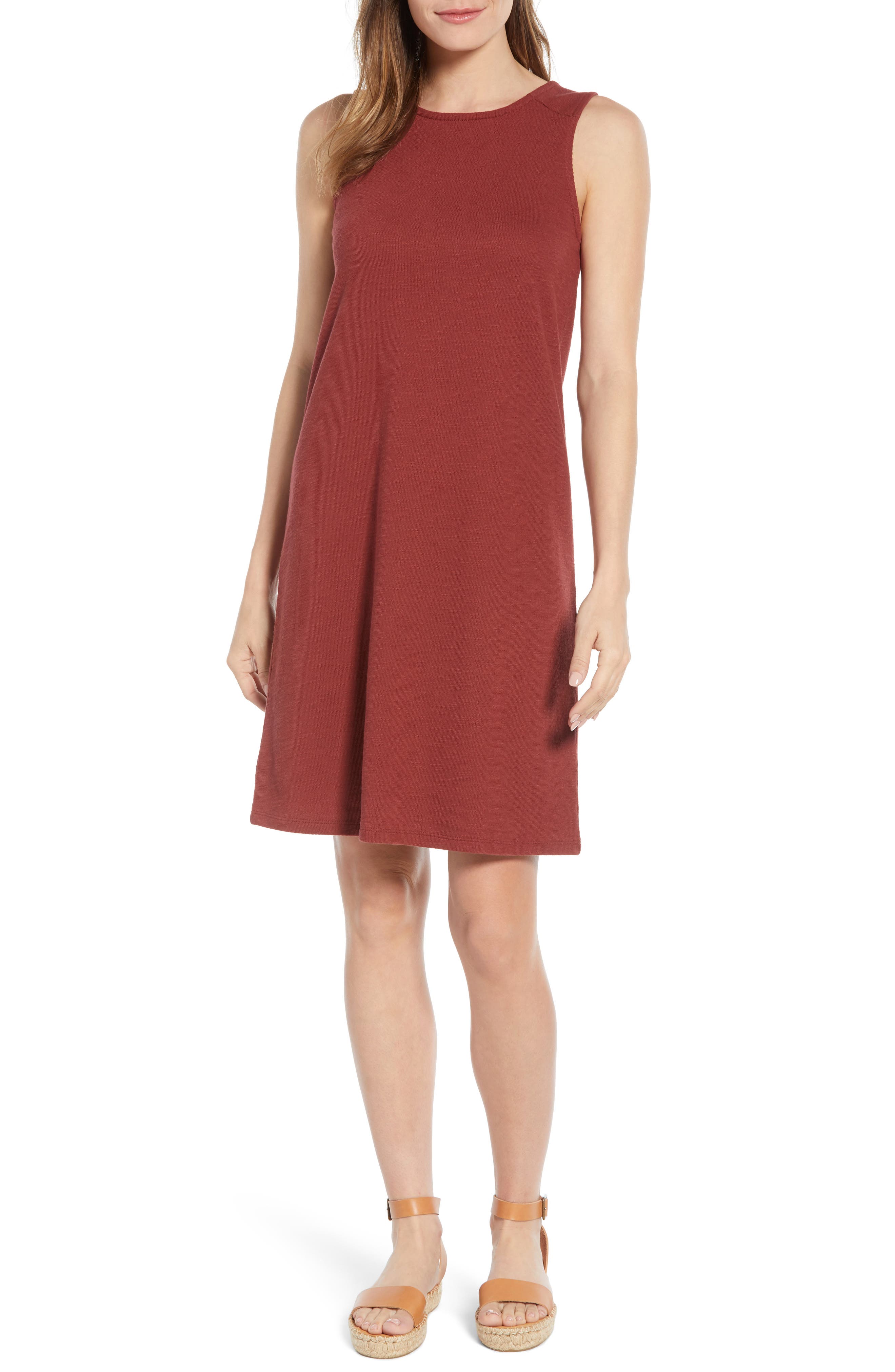 Caslon Knit Tank Dress, Burgundy