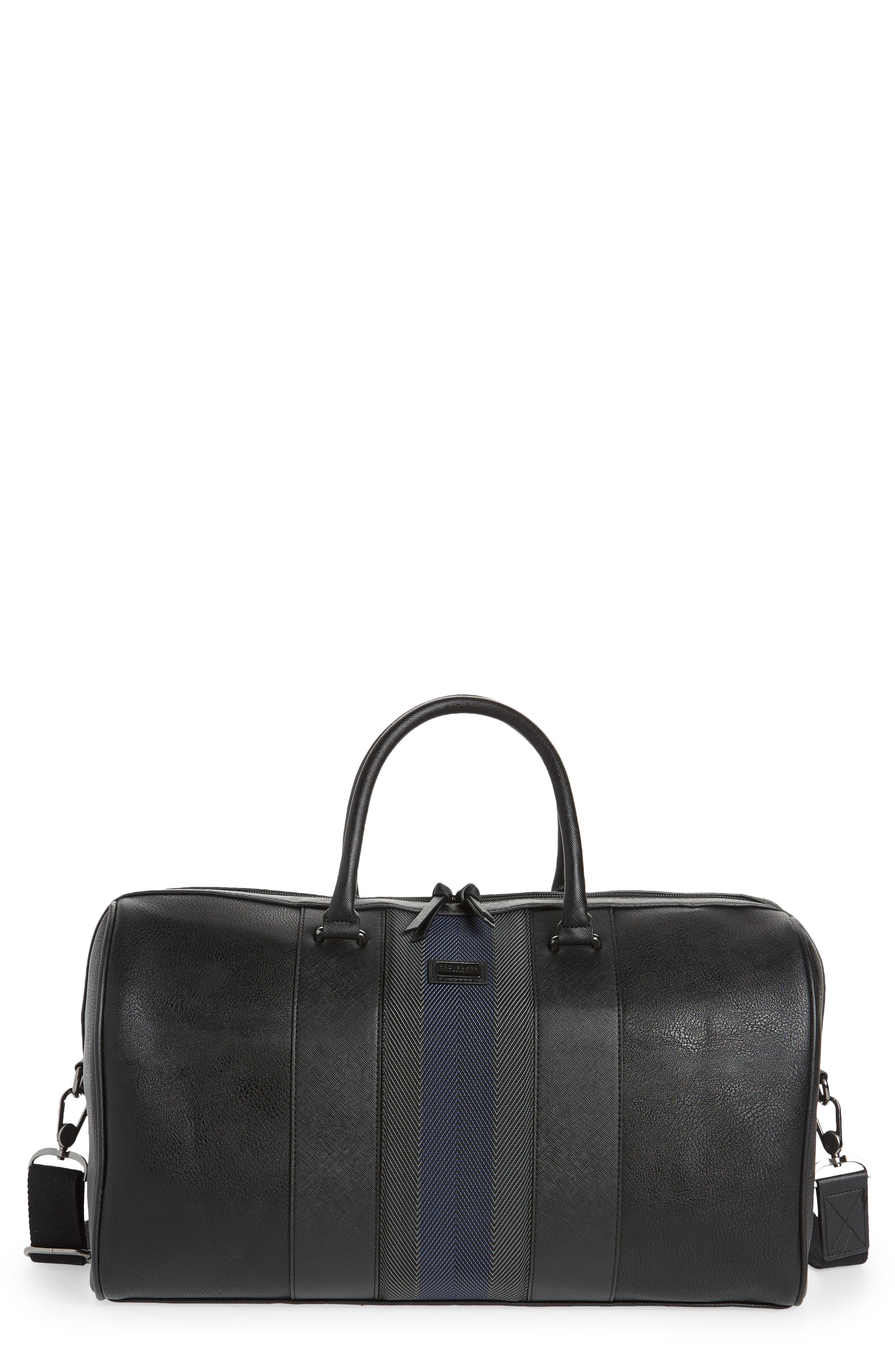 ted baker beaner stripe weekend holdall