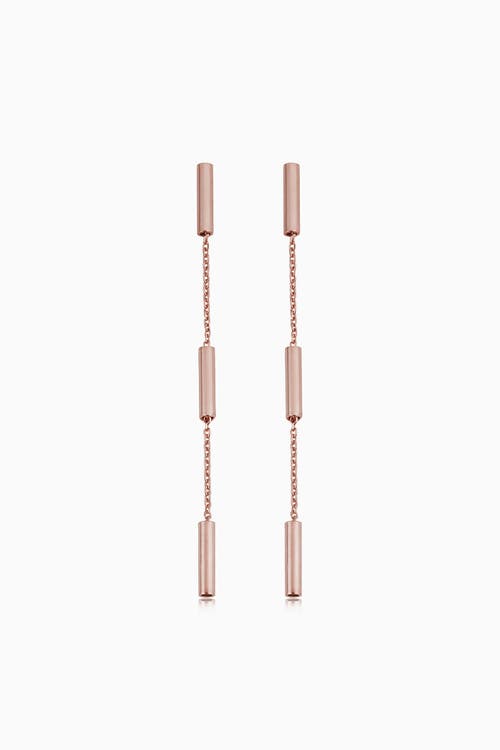 Shop Oradina 14k Gold Vicenza Drop Earrings In Rose Gold