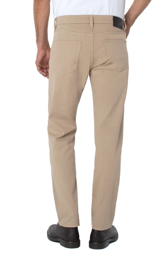 Shop Liverpool Los Angeles Liverpool Regent Relaxed Straight Leg Twill Pants In Khaki