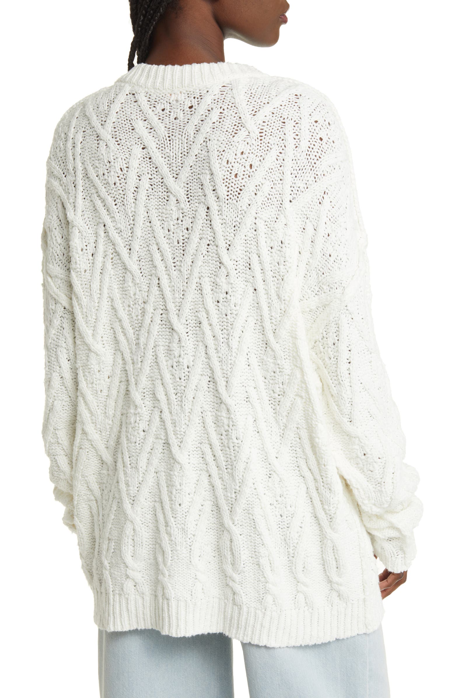 Free People Isla Cable Stitch Tunic Sweater | Nordstrom