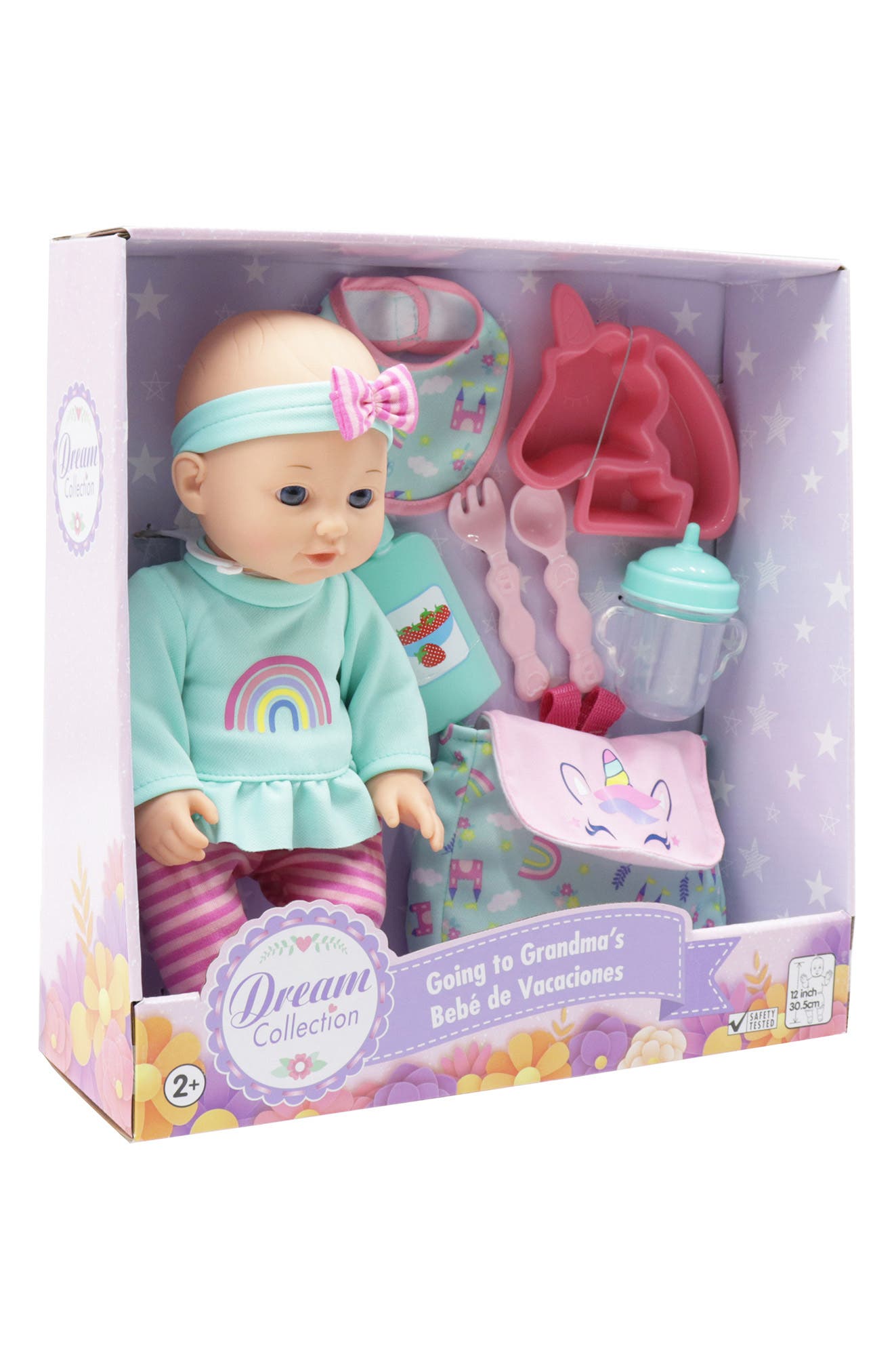 DREAM COLLECTION GOING TO GRANDMAS HOLIDAY DOLL WITH BACKPACK 
