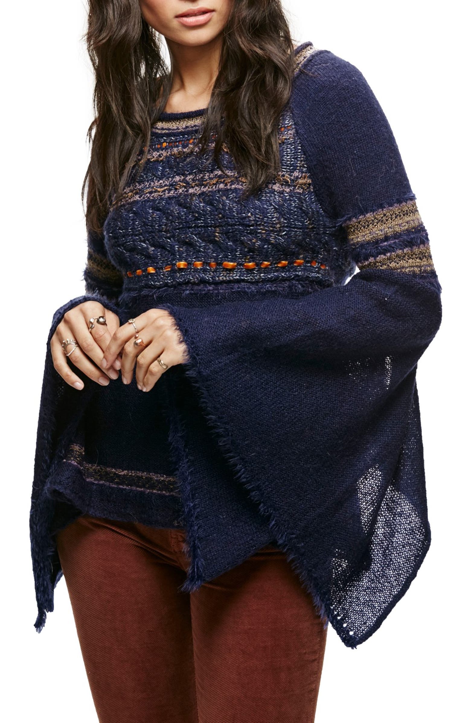 Free People Craft Time Mixed Knit Sweater Nordstrom