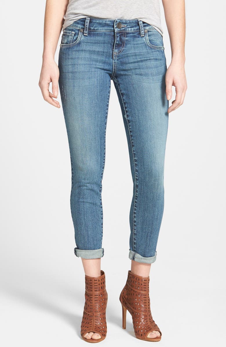 KUT from the Kloth 'Adele' Distressed Crop Boyfriend Jeans (Consort ...