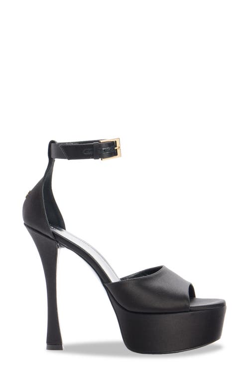 Givenchy 4g Liquid Logo Platform Sandal In Black