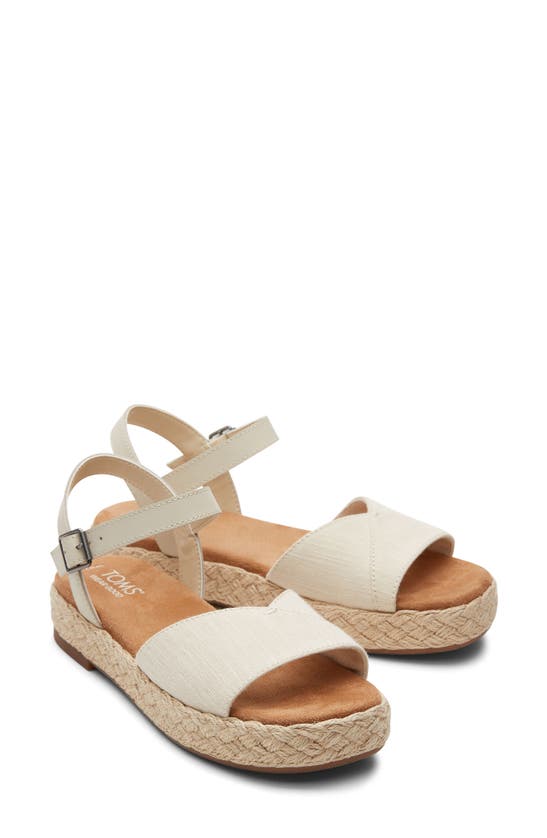 Shop Toms Abby Flatform Espadrille Sandal In Natural