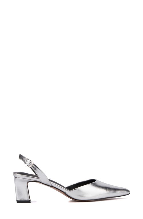 Torgeis Jacqueline Slingback Pump In Silver