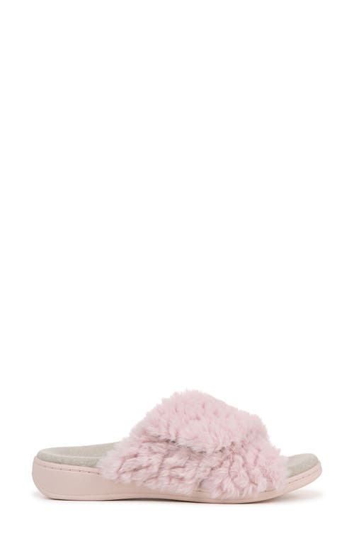 Shop Vionic Relax Ii Plush Slide Sandal In Light Pink