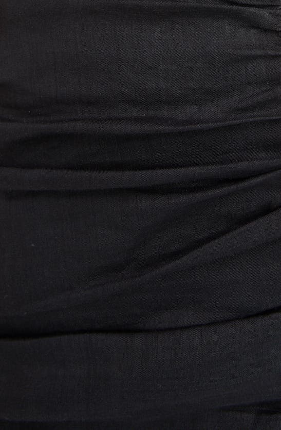 Isabel Marant Oxani Strapless Ruched Minidress In Black | ModeSens