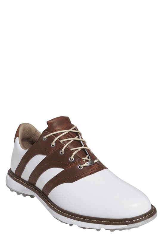 Shop Adidas Golf Mc Z-traxion Spikeless Golf Shoe In White/ Black/ Silver