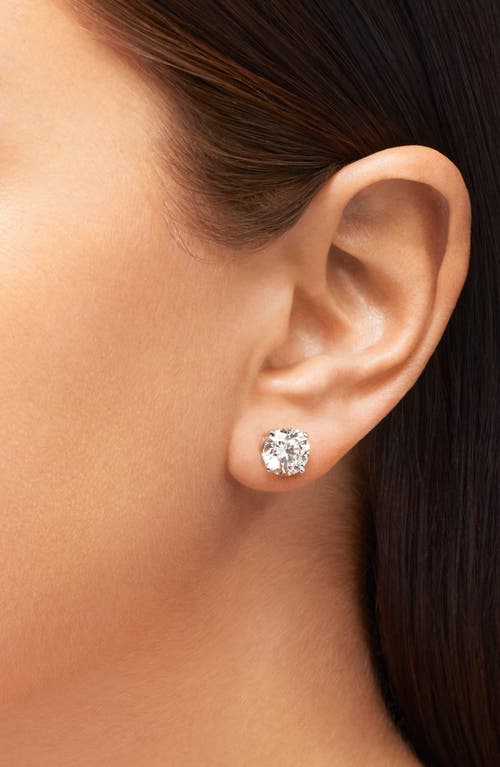 Shop Badgley Mischka Collection 14k White Gold Lab Grown Round Diamond Earrings