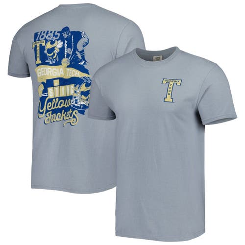 IMAGE ONE Men's Graphite Georgia Tech Yellow Jackets Vault State Comfort T-Shirt