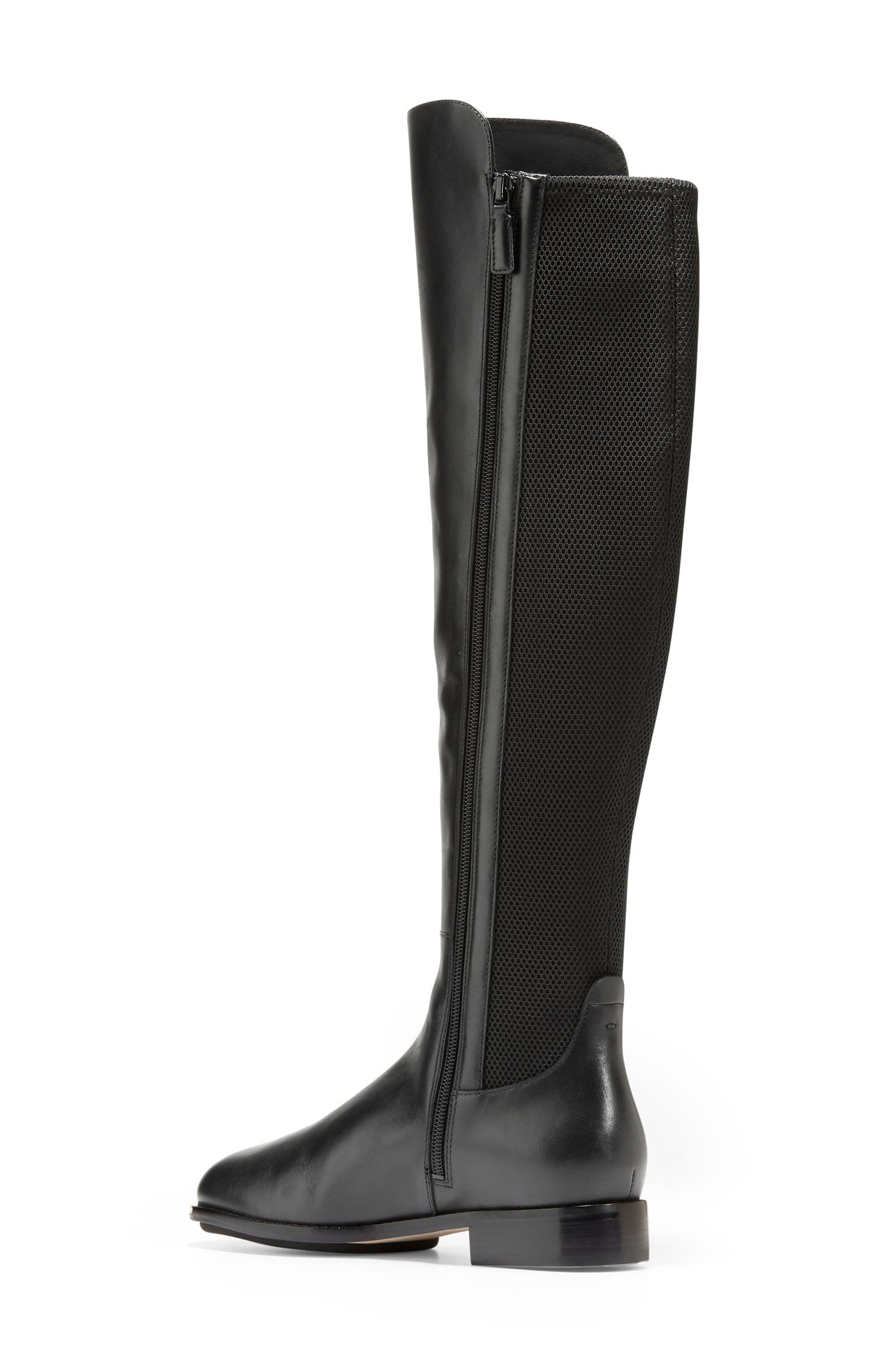 cole haan tall black boots
