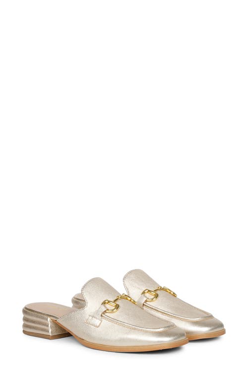 SAINT G Savannah Bit Loafer Mule in Gold 