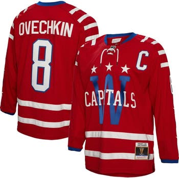 Men's Fanatics Branded Alexander Ovechkin Red Washington Capitals Big & Tall Captain Patch Name & Number T-Shirt