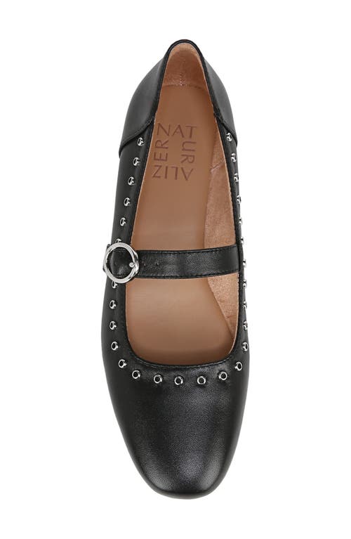 Naturalizer Kelly 5 Mary Jane Flats In Black Leather