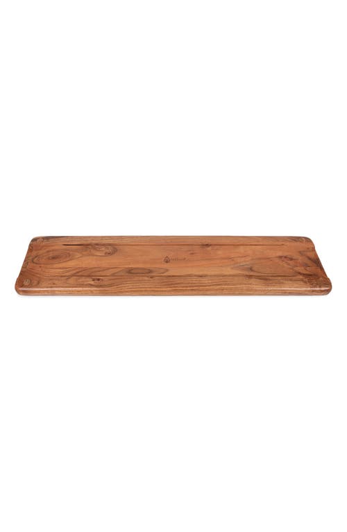 Picnic Time Canap Serving Tray In Brown