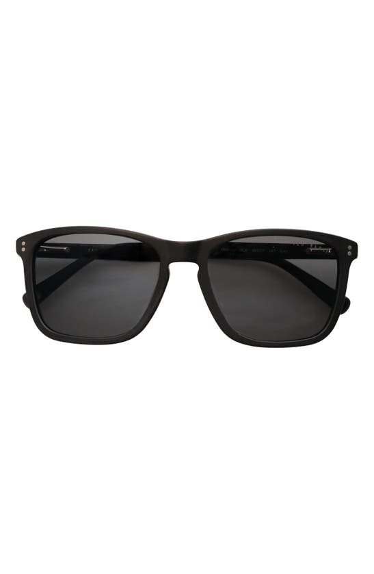 Ted Baker 55mm Square Polarized Sunglasses In Black