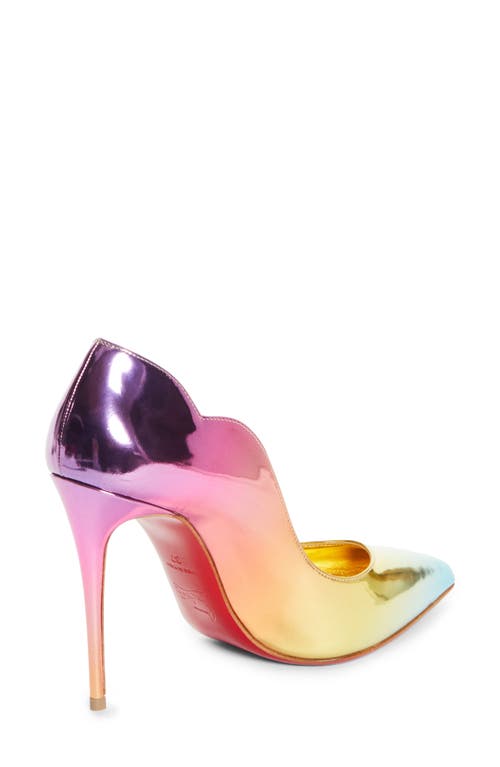 Shop Christian Louboutin Hot Chick Pointed Toe Pump In Multi/lin Gold