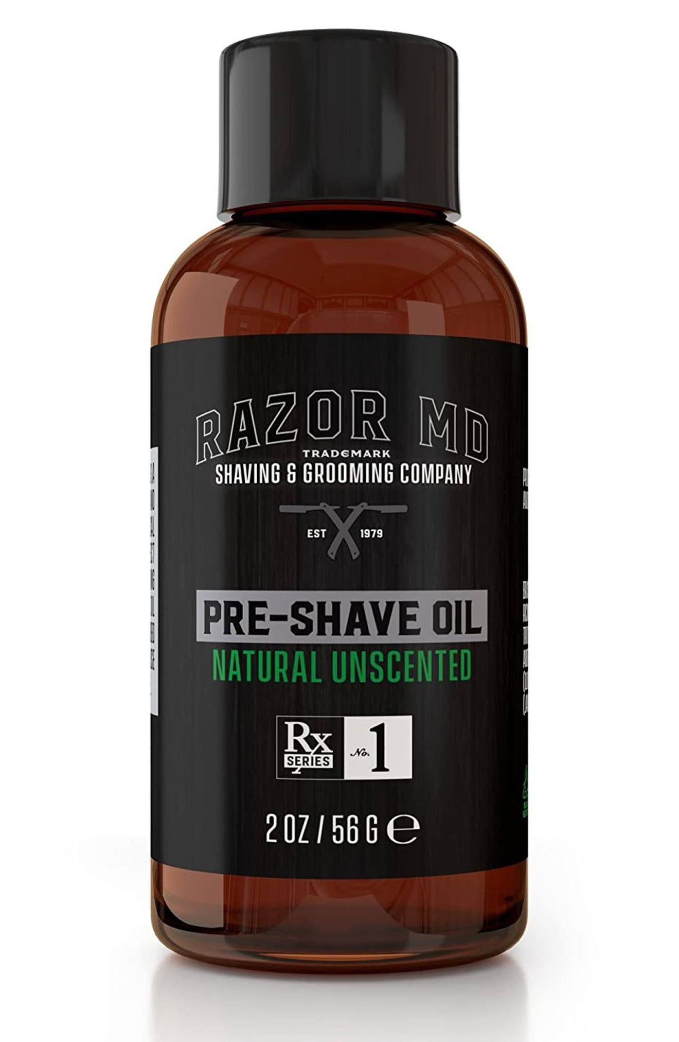 Razor Md Natural Unscented Pre Shave Oil