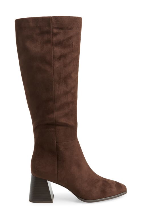Nordstrom Rack Newbury Block Heel Boot In Brown Chocolate