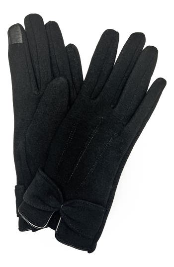 Marcus Adler Faux Suede Gloves In Black