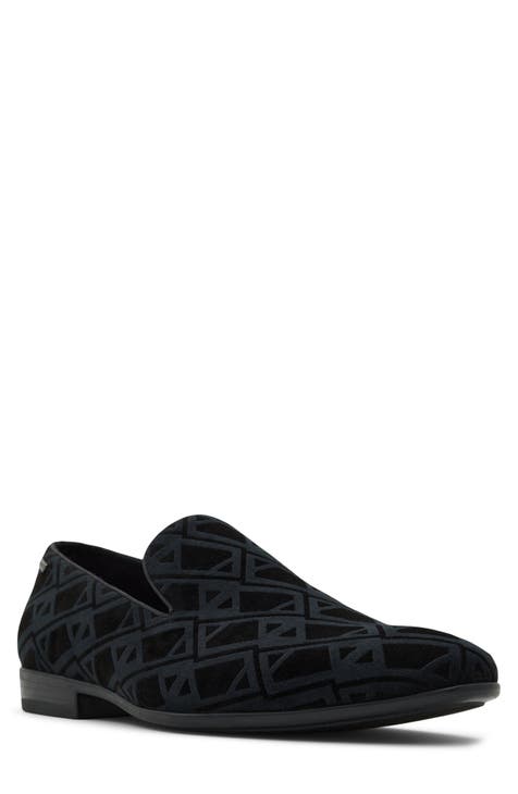 New Louis Vuitton Velvet Bleu Rhinestones Men Shoes Size 45