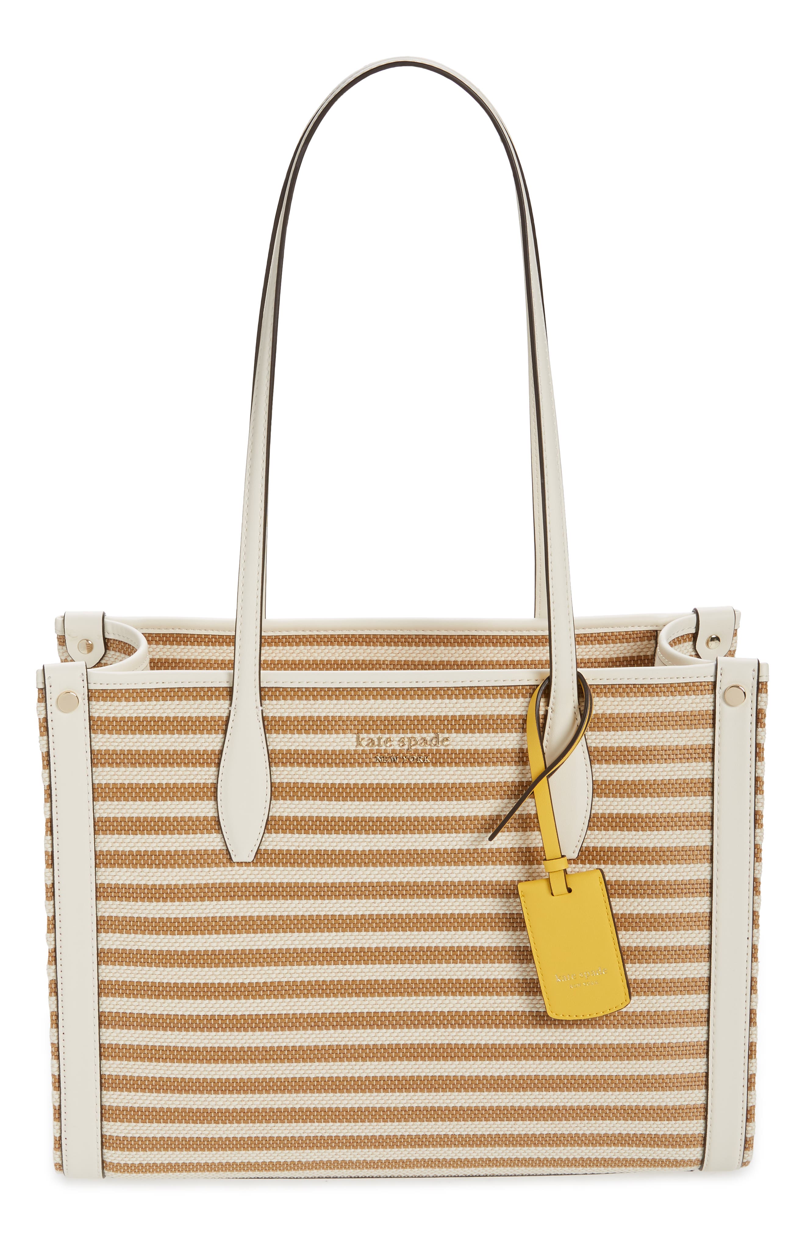 kate spade market stripe logo medium tote