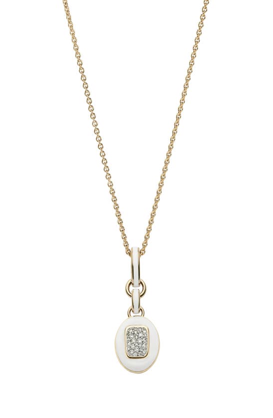 Shop Cast The Stone Charm Necklace In Diamond