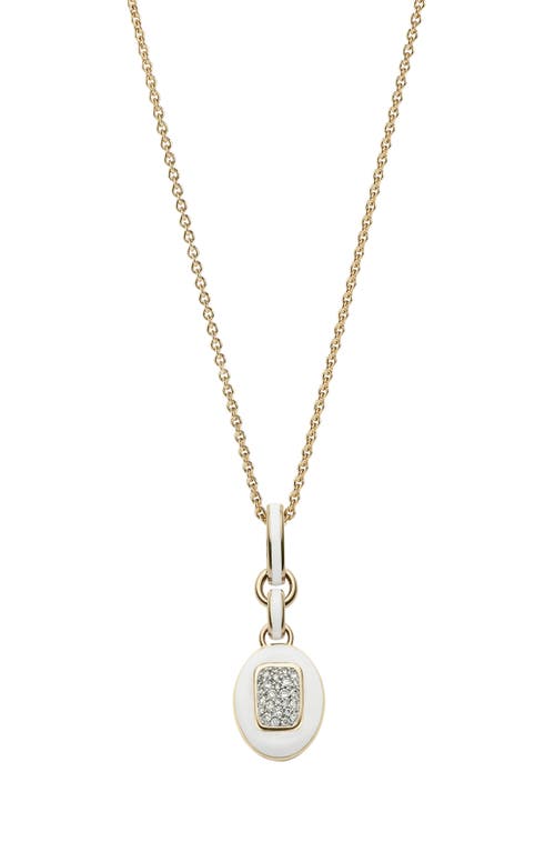 Cast The Stone Charm Necklace in Diamond at Nordstrom, Size 18