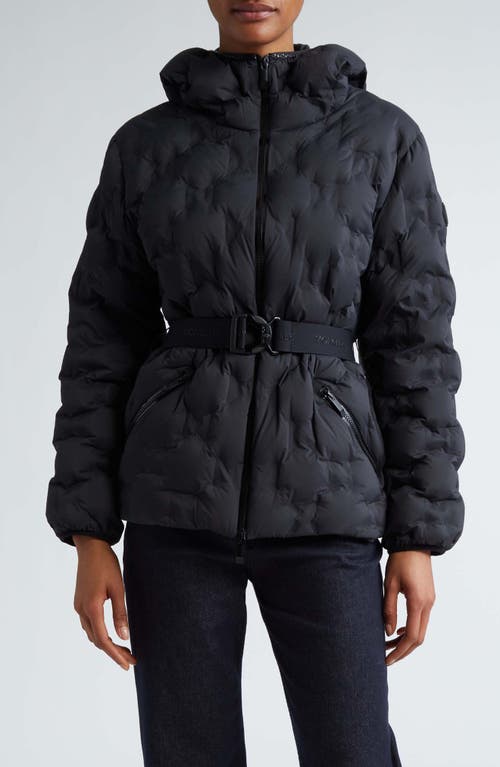 Moncler Adonis Water Repellent Hooded Down Puffer Jacket Black at Nordstrom,