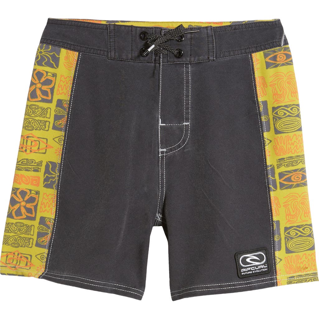 Rip Curl Kids' Future Evolution Mirage Volley Board Shorts In Washed Black