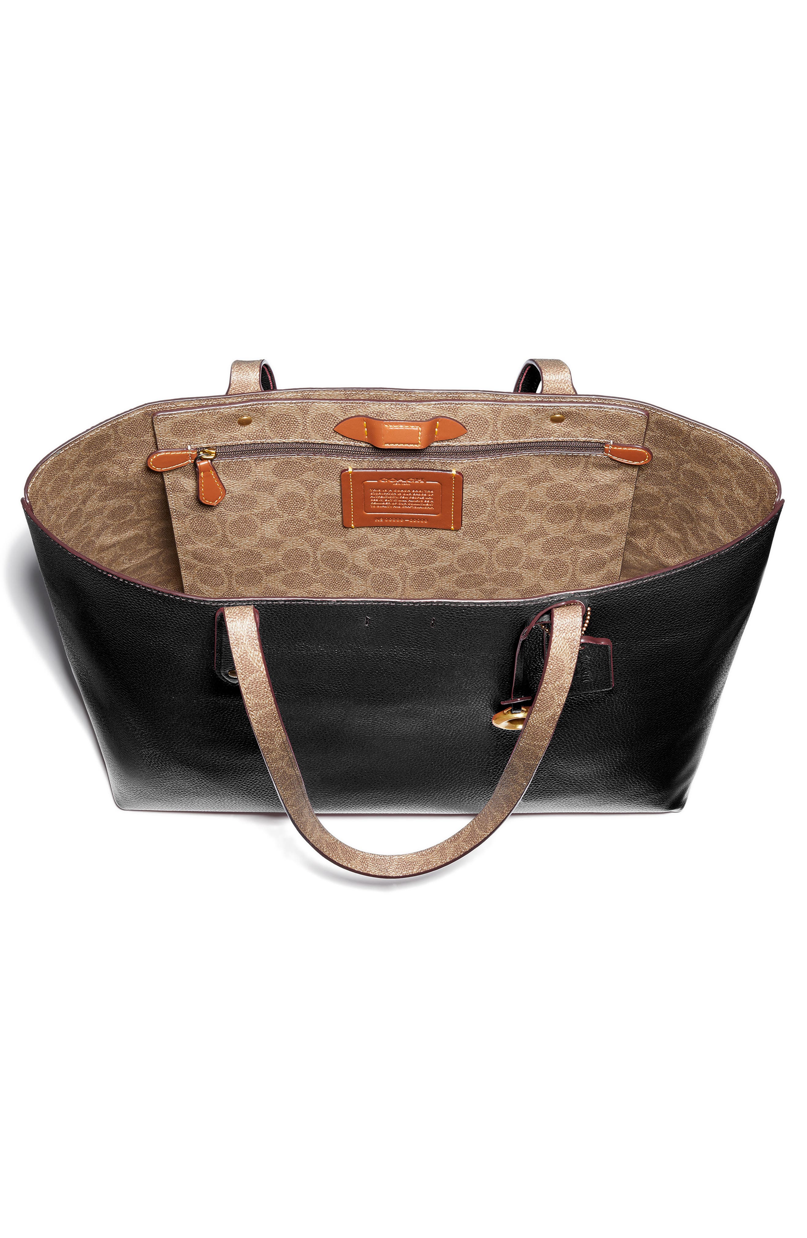 coach tall central tote